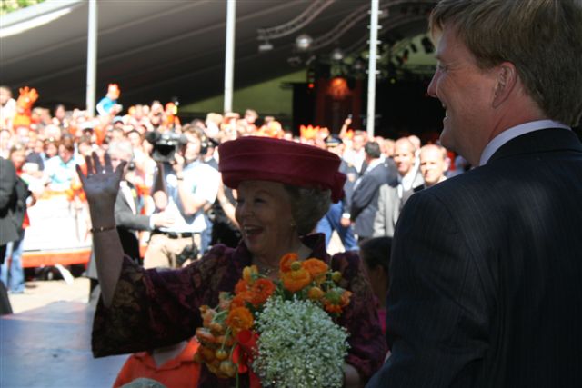 Een lachende Koning…